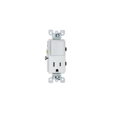 COMBINACION DECORA APAG/RECEPTACULO 15A 120/125V BCO