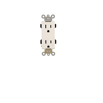 CONTACTO DUPLEX 2P 3H 15A-125V BLANCO