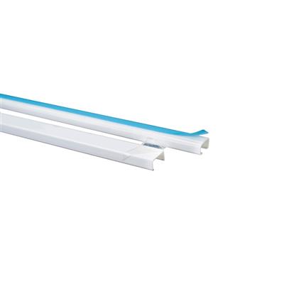 CANALETA DE PVC C/TAPA DE 7X13X2000MM C/ADHESIVO BCO