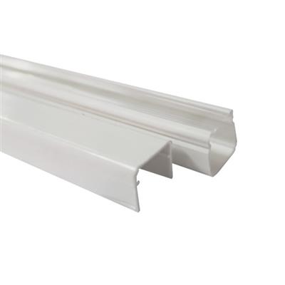 CANALETA DE PVC C/TAPA DE 20X20X2000mm 1 VIA BLANCO