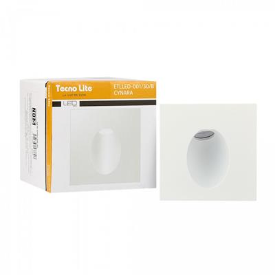 LUM INT/ARB MURO LED 3W 100-240V 30K BCO CYNARA TECNO