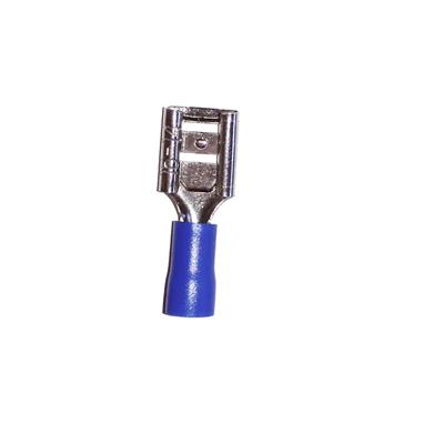 TERM PLANA HEMBRA 16-14 AWG AZUL 1/4PG KOBAN
