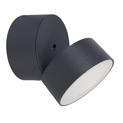 LUM EXT/ARB MURO LED 10W 100-127V 30K GRIS PROCYON TECNO