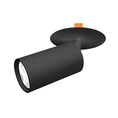 LUM EMP TECHO DIRIG P/GU10 277V NEGRO S/LAMP ILUMILEDS