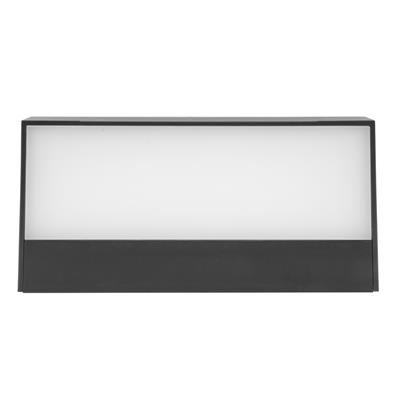 LUM SOB MURO LED 9W 100-240V 120G 30K NEGRO