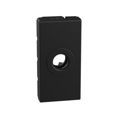 MODULO C/SALIDA P/CABLE 1MOD NEGRO MATE