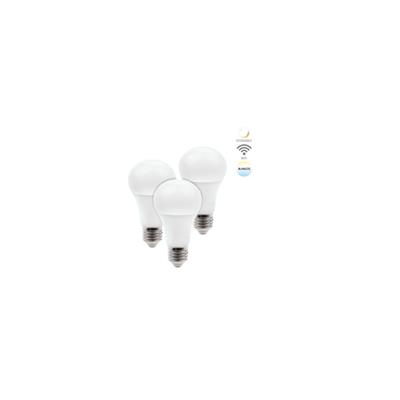 LAMP LED A19 E27 10W 127V 30-65K CCT 3 PZ TECNOLITE