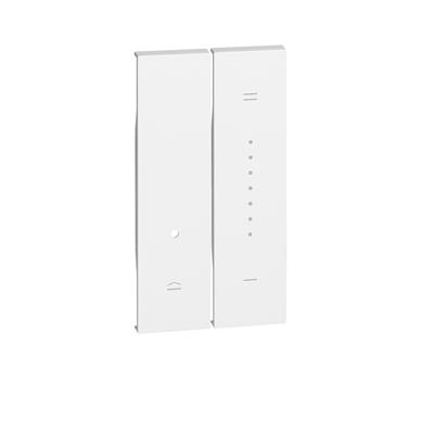 CUBRETECLA P/ATENUADOR 2MOD (2 PZS DE 1MOD) BCO