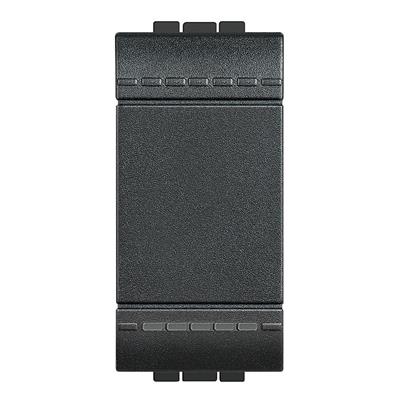 INTERRUPTOR TRES VIAS 1 MODULO NEGRO