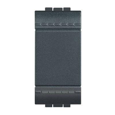 INTERRUPTOR CUATRO VIAS 1 MODULO NEGRO
