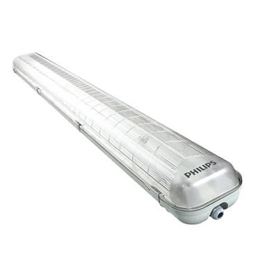 LUM GABINE A PRUEBA AGUA 2XT8 S/EQUIPO S/LAMP IP65 IK06 GRIS