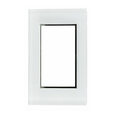 PLACA DE KRISTAL 3 MODULO DE 1/3 KRISTALO BLANCA