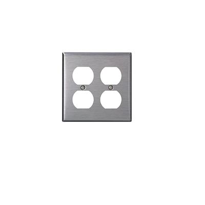 PLACA ACERO INOX 302 P/2 CONTACTOS DPX