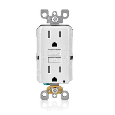 RECEPT DPLX GFCI 15A 125V 2P3H TAMPER RESISTANT BCO C/PL