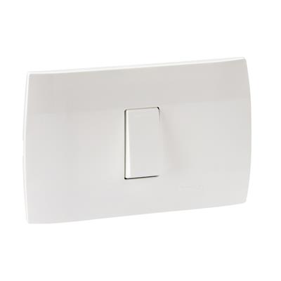 INTERRUPTOR 16A 250V C/PLACA BLANCO
