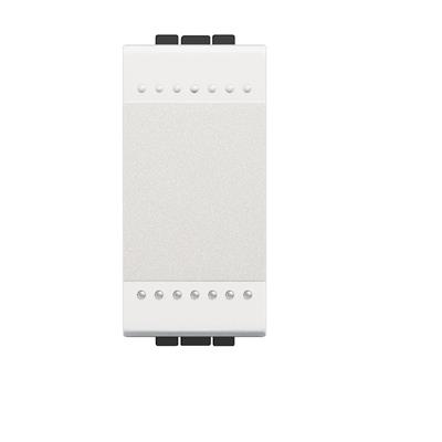 INTERRUPTOR CUATRO VIAS 1 MODULO BLANCO