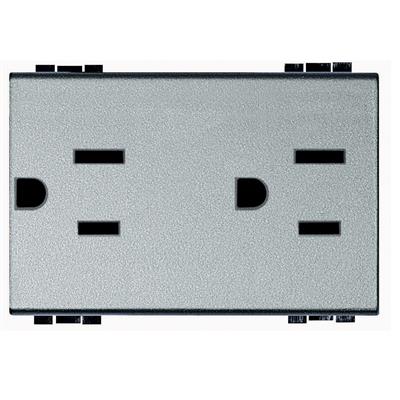 TOMA CORRIENTE DUPLEX 2P+T PROT INFANTIL 3MOD 15A 277V TECH