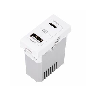 TOMA CARGADOR USB-A+USB-C 3A 1MOD BCO NIESSEN SERIE ORIGEN