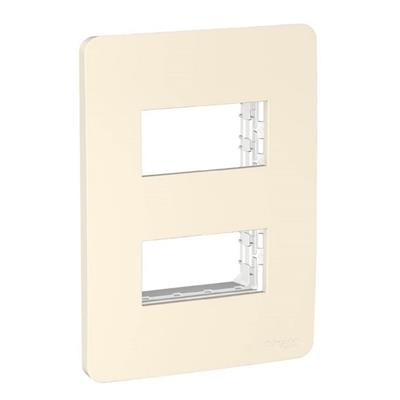 PLACA 2M MARFIL C/CHASIS TERMOPLASTICO ABS-UV