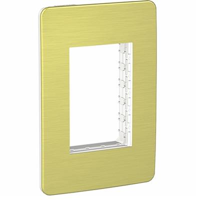 PLACA 3M ALUMINIO AMARILLO C/CHASIS TERMOPLASTICO ABS-UV
