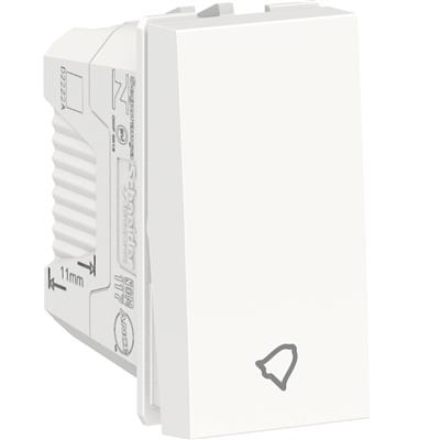 PULSADOR TIMBRE 10A 250V 1MOD BLANCO ORION