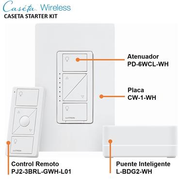 KIT DIMMER PARED +BRIDGE +CONTROL PICO +PLACA BCO CASETA