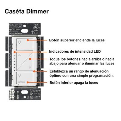 KIT DIMMER PARED +BRIDGE +CONTROL PICO +PLACA BCO CASETA