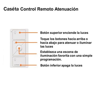 CONTROL PICO RF 434MHZ 3 BOTONES BLANCO R/L