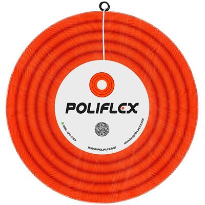 POLIFLEX NARANJA C/GUIA DE 1PG ROLLO 50M