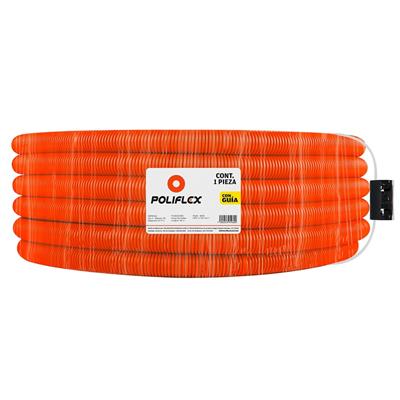 POLIFLEX NARANJA C/GUIA DE 1” ROLLO 50M