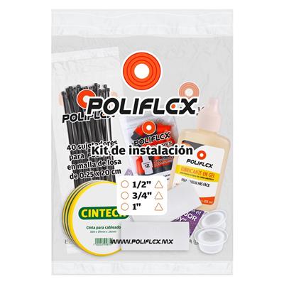POLIFLEX NARANJA C/GUIA DE 3/4PG ROLLO 50M