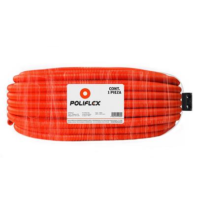 POLIFLEX NARANJA DE 1/2PG ROLLO 100M