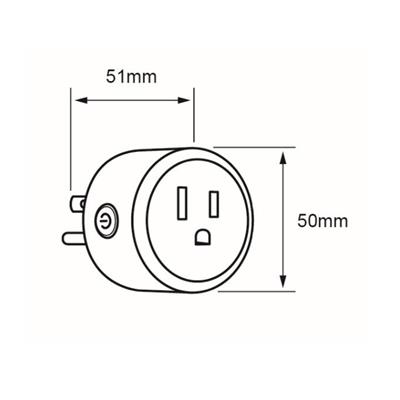 MINI PLUG WIFI  120-240V 10A BCO  JOINT