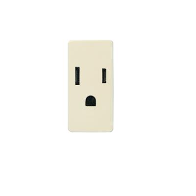 CONTACTO 2P +T 15A-127V MARFIL C/1 M