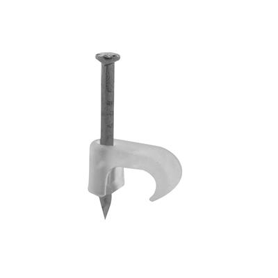 GRAPA P/CABLE PLANO 5- 8MM CAJA 100PZ