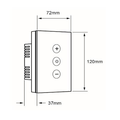 INTERRUPTOR TACTIL DIMMER WIFI 120-240V CREATOR IV