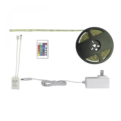 LAMP LED TIRA 25W 12V RGBW IP45 CONTROL INFRARROJO 5MT
