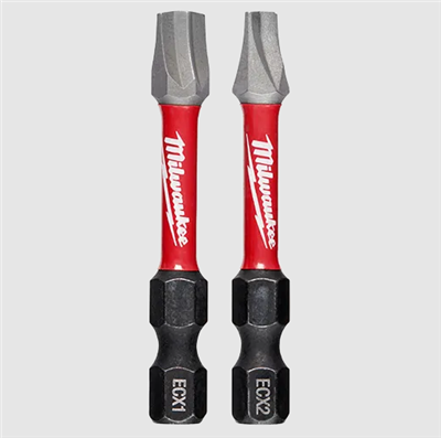 KIT DE BROCAS DE IMPACTO 2PG ECX SHOCKWAVE 2PZ MILWAUKEE