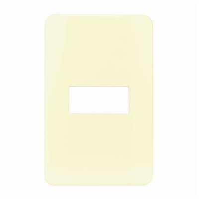 PLACA 1M MARFIL C/CHASIS POLICARBONATO