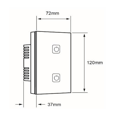 INTERRUPTOR TACTIL 2G WIFI 120-240V CREATOR II