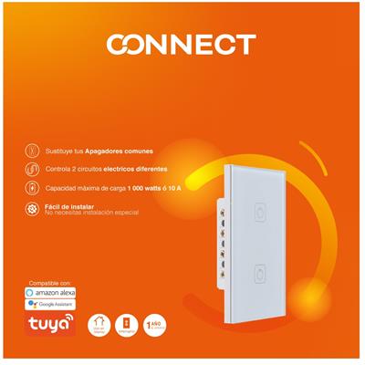 INTERRUPTOR TACTIL 2G WIFI 120-240V CREATOR II