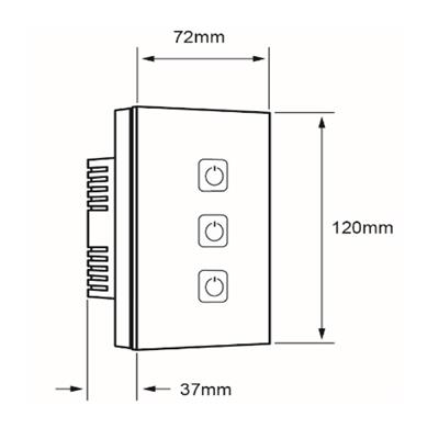 INTERRUPTOR TACTIL 3G WIFI 120-240V CREATOR III
