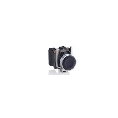 PULSADOR RASANTE 22.5MM NA NEGRO