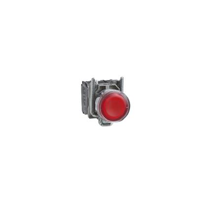 PULSADOR ILUM ROJO NA-NC 240VCA LED