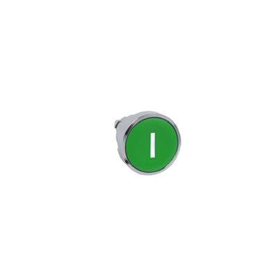 CABEZA P/PULSADOR RASANTE 22.5MM VERDE TEXTO ( I )