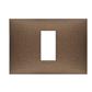 PLACA NEVE 1MOD CENTRAL TECNOPOLIMERO COBRE MATE