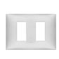 PLACA NEVE 2MOD LATERALES TECNOPOLIMERO PLATA MATE
