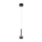 LUM SUSP INT LED 9W 100-277V 30K 490LM PANT CIRCU NEGRO/CAFE