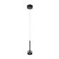 LUM SUSP INT LED 9W 100-277V 30K 490LM PANT CIRCU NEGRO/GRIS