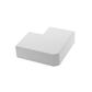 CODO PLANO DE PVC 90ø  P/CANALETA 17X20mm  BLANCO